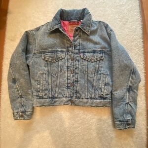 Levi's Blue and Pink Denim Jacket